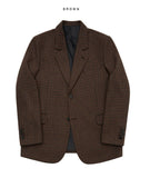 Check wool jacket