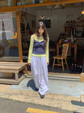 [unisex] Lakani Star Printing Banding Wide Pants