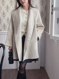 Scott Shawl Collar Wool Handmade Half Coat