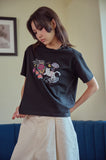 DTP Doodle Art Crop Short Sleeve Tee