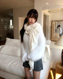 Kir Lace Fur Scarf Muffler