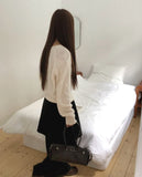 Deha Cable Henley Neck Button Long Sleeve Knit