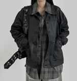 ECL Leather Shirt Jacket