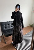 BLOOM CURVE FRILL SKIRT