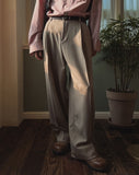 Stingy wrap pin tuck over slacks