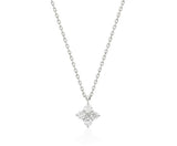Essence Silver (W) Moissanite Flower Necklace