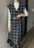 Neti Check Vest Tweed One Piece