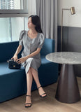 Milia Heartneck Puff Short Sleeve Jacket