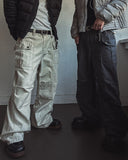 Coz Wash Cut-out Parachute Pants