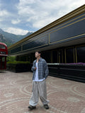 Crop Linen Check Shirt