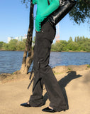 More Belted Low Bootcut Pants
