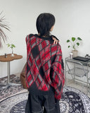 Laken faded argyle knit