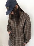 [unisex] Tantenin Check Long Sleeve Shirt