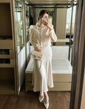 Gret See-through Pearl Puff Jacket Blouse