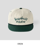 Rope Lettering Leather Strap Camp Cap