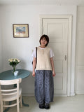 Selvk summer banding wide nylon pants