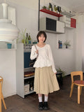 Nekomi Pleated Midi Skirt