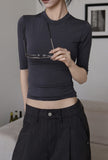 [EEUN BASIC] Chewing Three Quarter Slim T