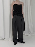 The N Adjust Wool Pintuck Pants