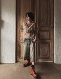 Confuse shine see-through knit