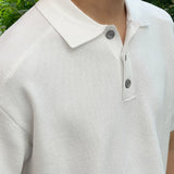 Ice Silk Incision Collar Knit