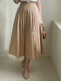 Byville Pintuck Pleated Long Skirt