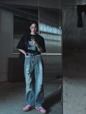 System Printing Over Short Sleeve Tee