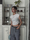 Lucy Shirring Spandex Cap Short Sleeve