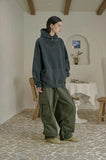 Indie Embroidered Snap Pigment Hoodie