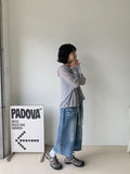 Belkyo Washing Denim Bermuda Pants
