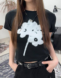 Riel Flower Crop Short Sleeve Tee