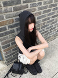 Hitch Daily Black Leather Mini Backpack