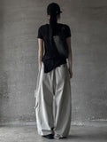 Tube top layered short sleeve T-shirt