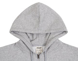 Baseball Logo Flower Smile Hooded Zip-Up