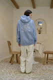 Bloom Rabbit Embroidered Hoodie