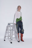 knee high wrinkle boots