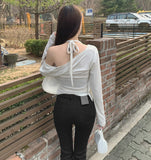 Classic Slim Fit Banding Hip Pad Bootcut Cotton Pants