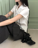 Rose Leather Bokjori Crossbody Bag