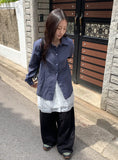 Randoy Lace Layered Mini Skirt
