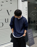 Overfit V-neck Net Knit