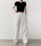 Cargo ver Rustle Cooling Banding Long Wide Pants