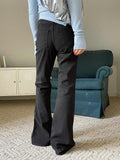air cotton bootcut pants