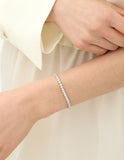 Essence Silver 4 Prong Tennis Bracelet 3mm