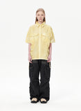 SPRAY DYED HALF SHIRT