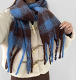 Soft Check Balaclava Muffler