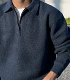Renyu Hachi Zipper Collar Knit