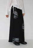 LETTERING MAXI SKIRT