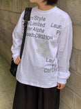 [Unisex] Bits Lettering Over Long Sleeve Tee