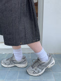 [unisex] Rimmo Snap Stripe Denim Bermuda Pants