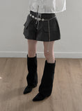 Punched Lace Ruffle Blouse